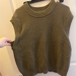 A new day olive green sweater vest